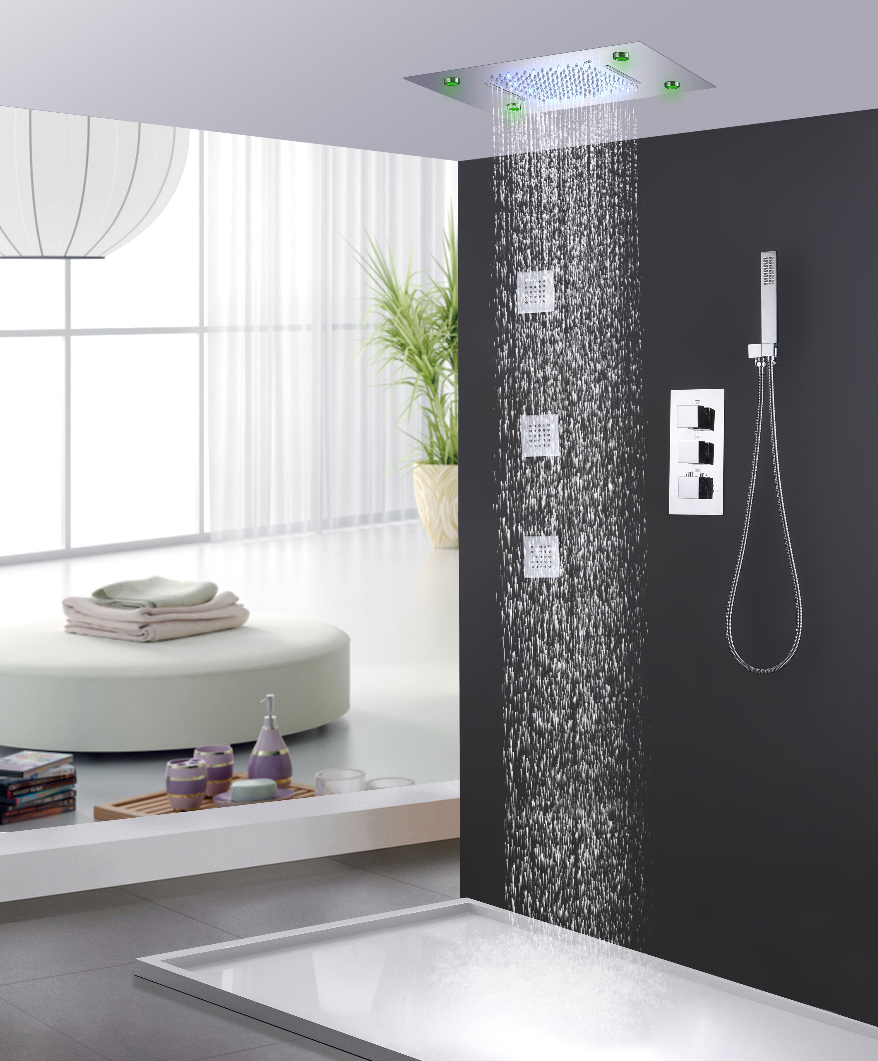 dual shower head system