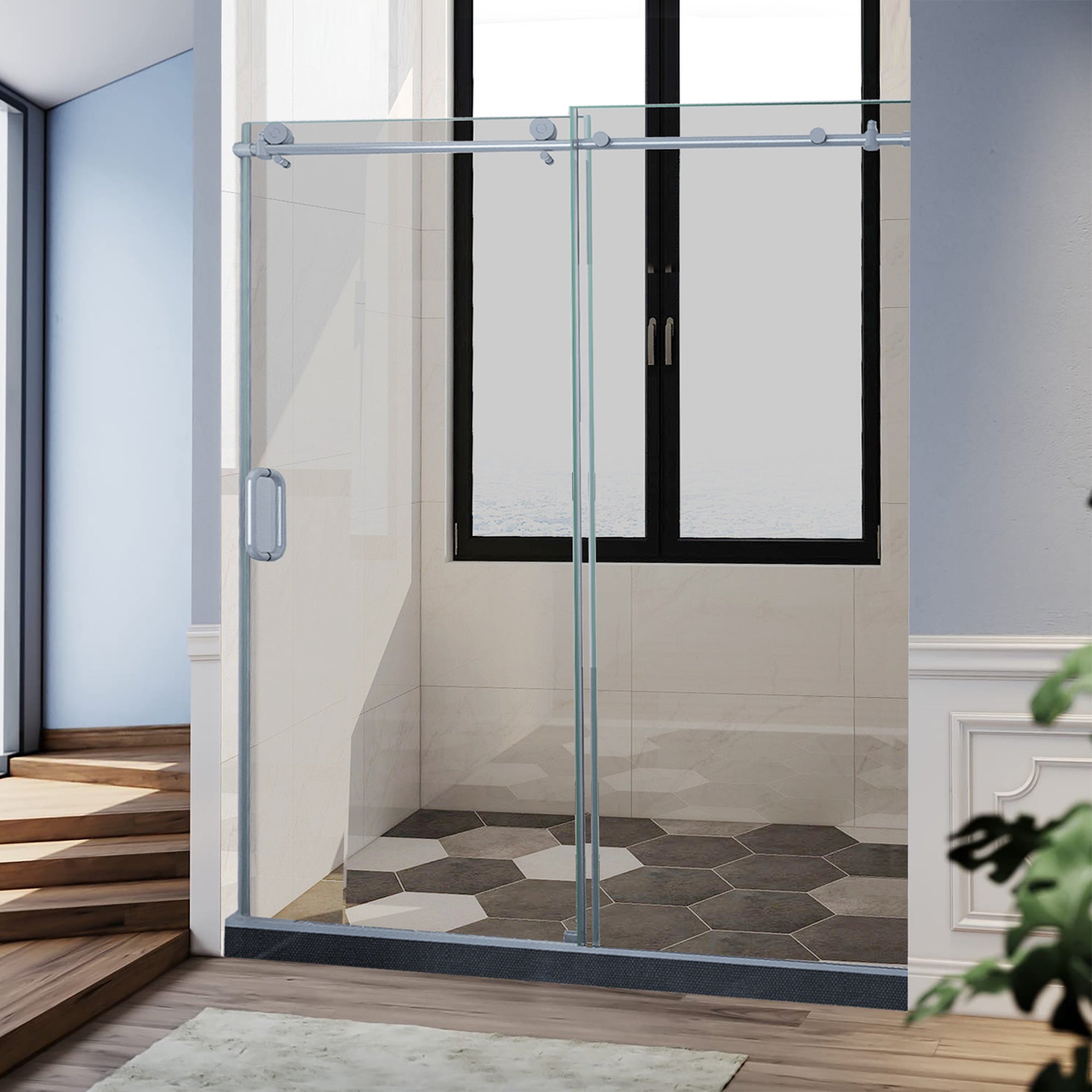 Glass shower doors