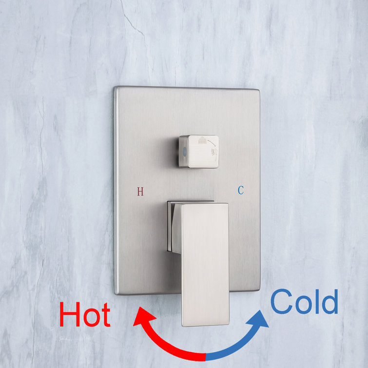 Complete Ceiling Shower System with Rough-in Valve