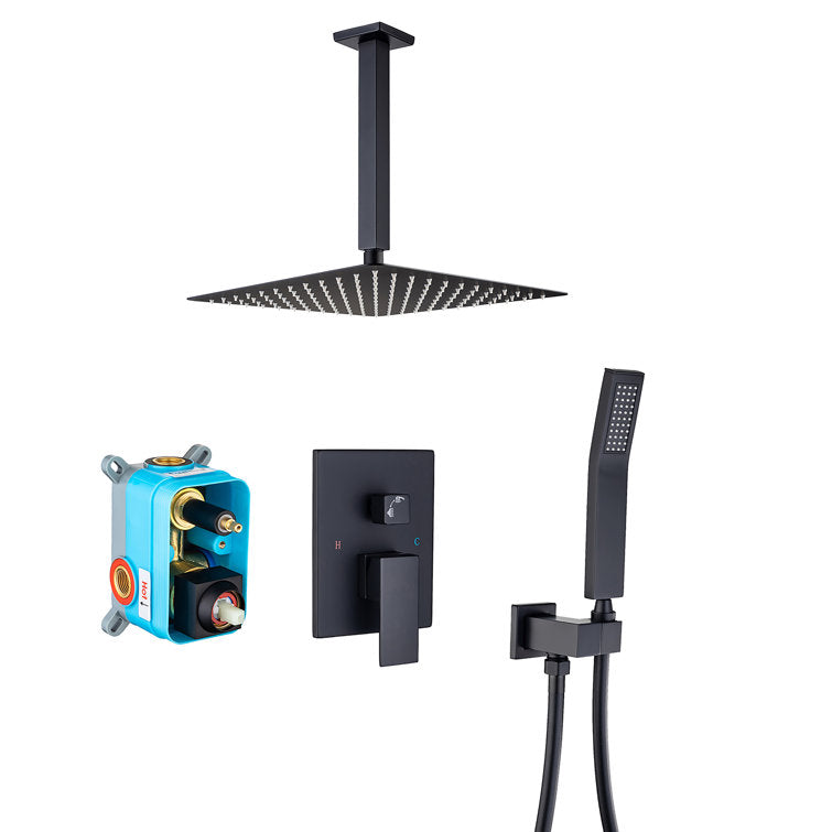 Complete Ceiling Shower System with Rough-in Valve