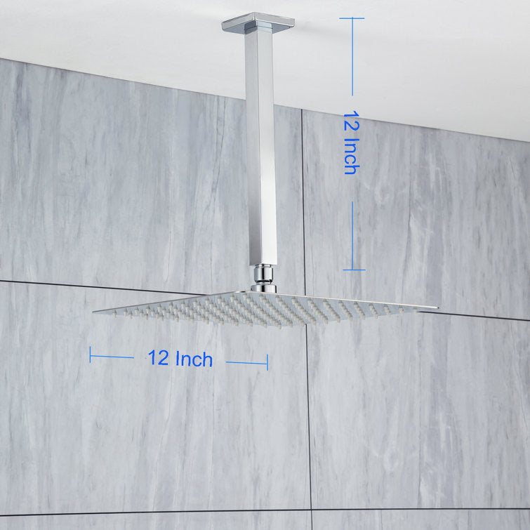 Complete Ceiling Shower System with Rough-in Valve