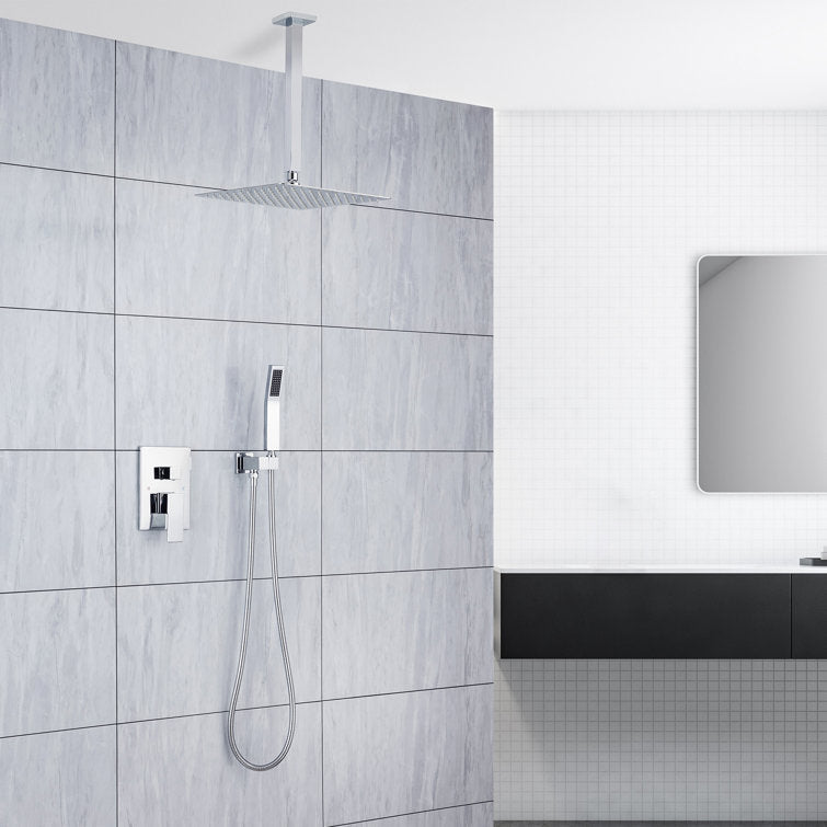 Complete Ceiling Shower System with Rough-in Valve