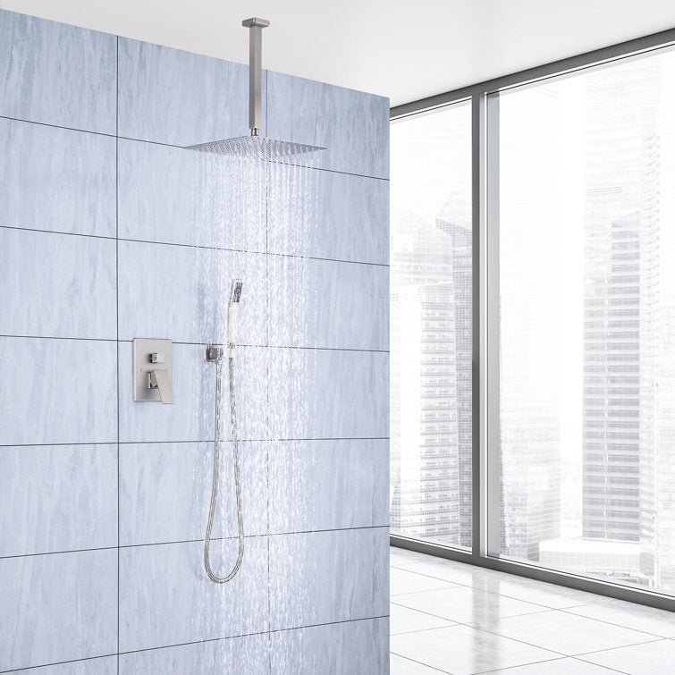 Complete Ceiling Shower System with Rough-in Valve