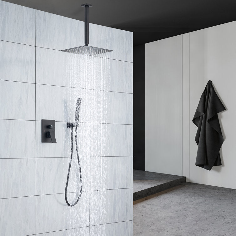 Complete Ceiling Shower System with Rough-in Valve