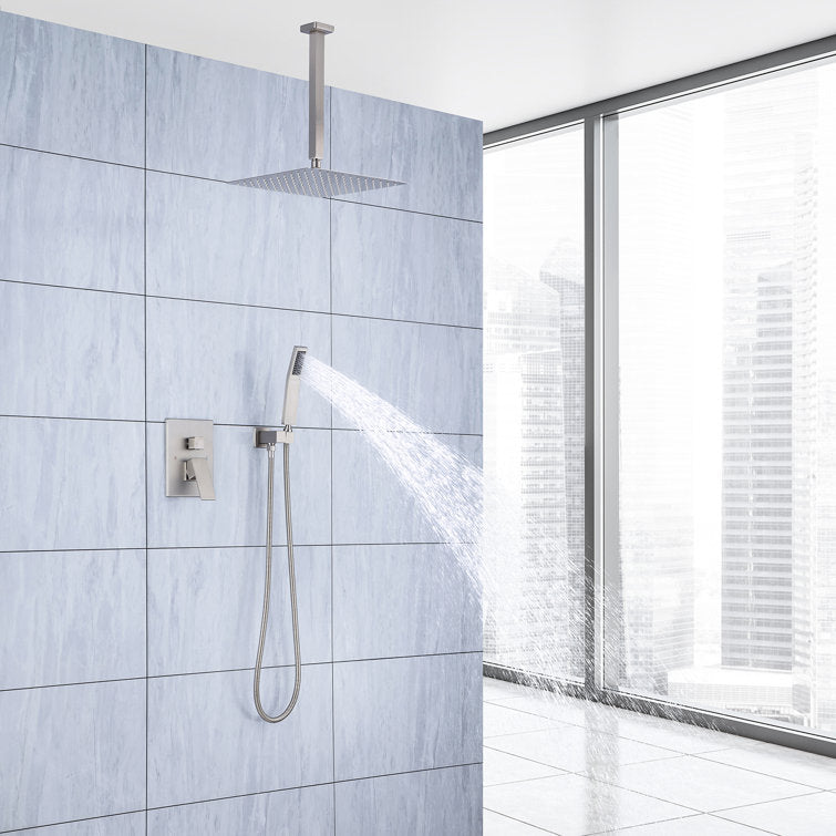 Complete Ceiling Shower System with Rough-in Valve