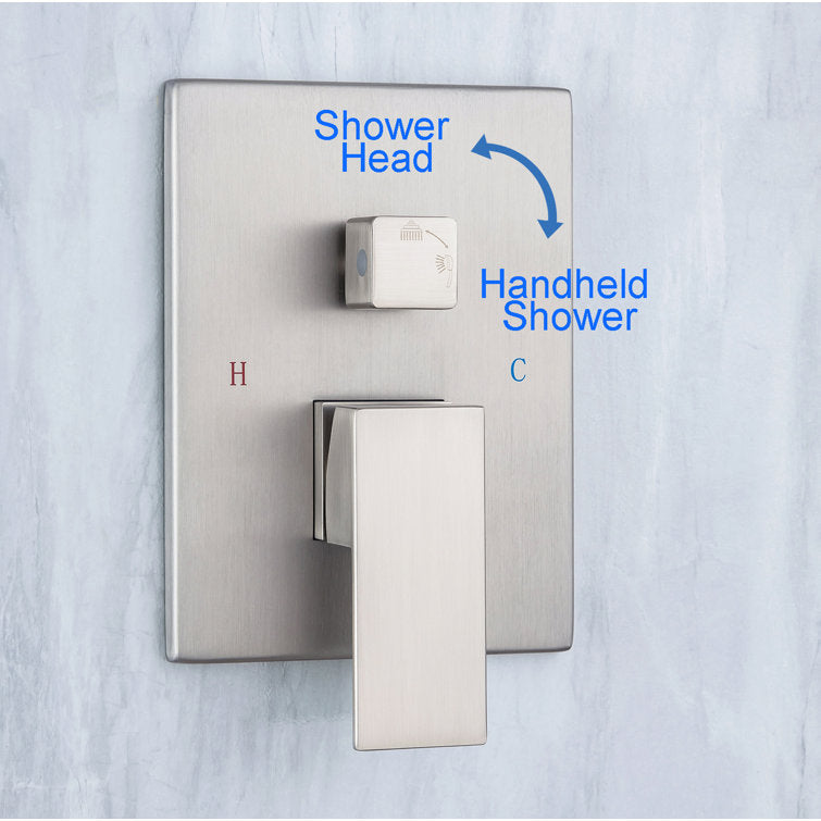 Complete Ceiling Shower System with Rough-in Valve