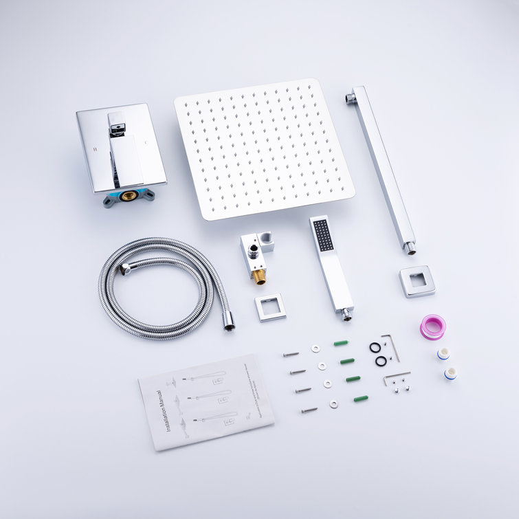 Complete Ceiling Shower System with Rough-in Valve