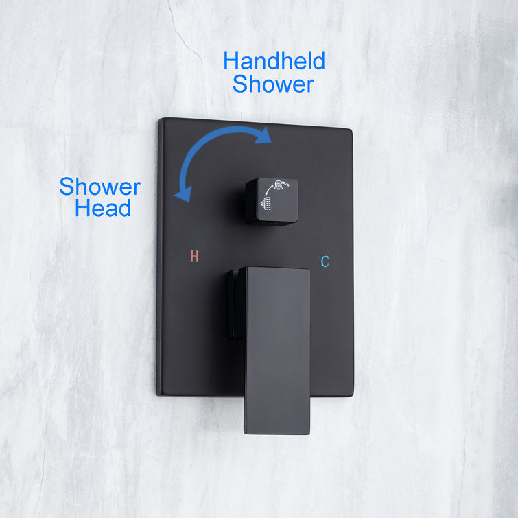 Complete Ceiling Shower System with Rough-in Valve