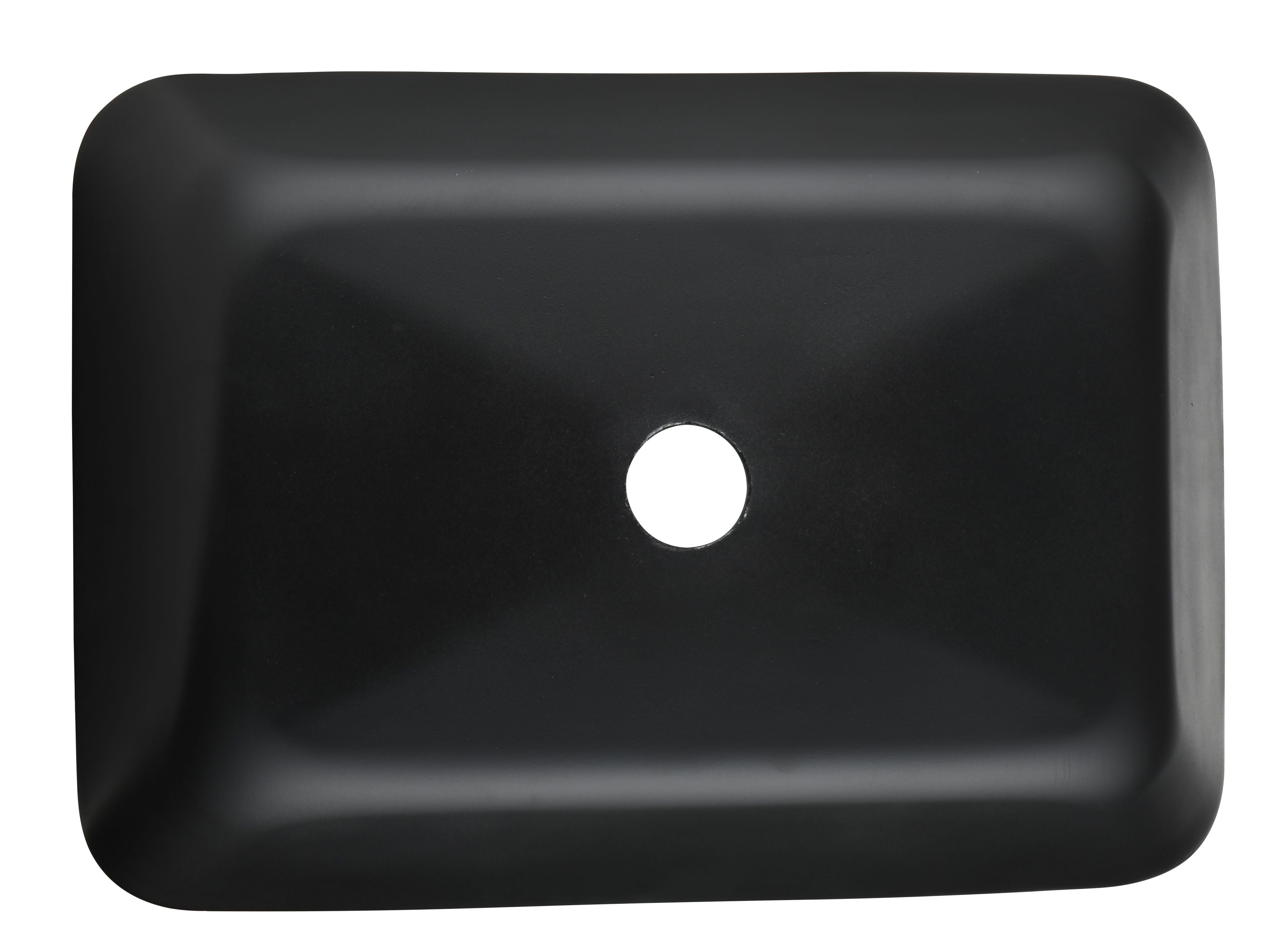 18in L -13in W -4in H Handmade Countertop Glass Rectangular Vessel Bathroom Sink Set in Turquoise