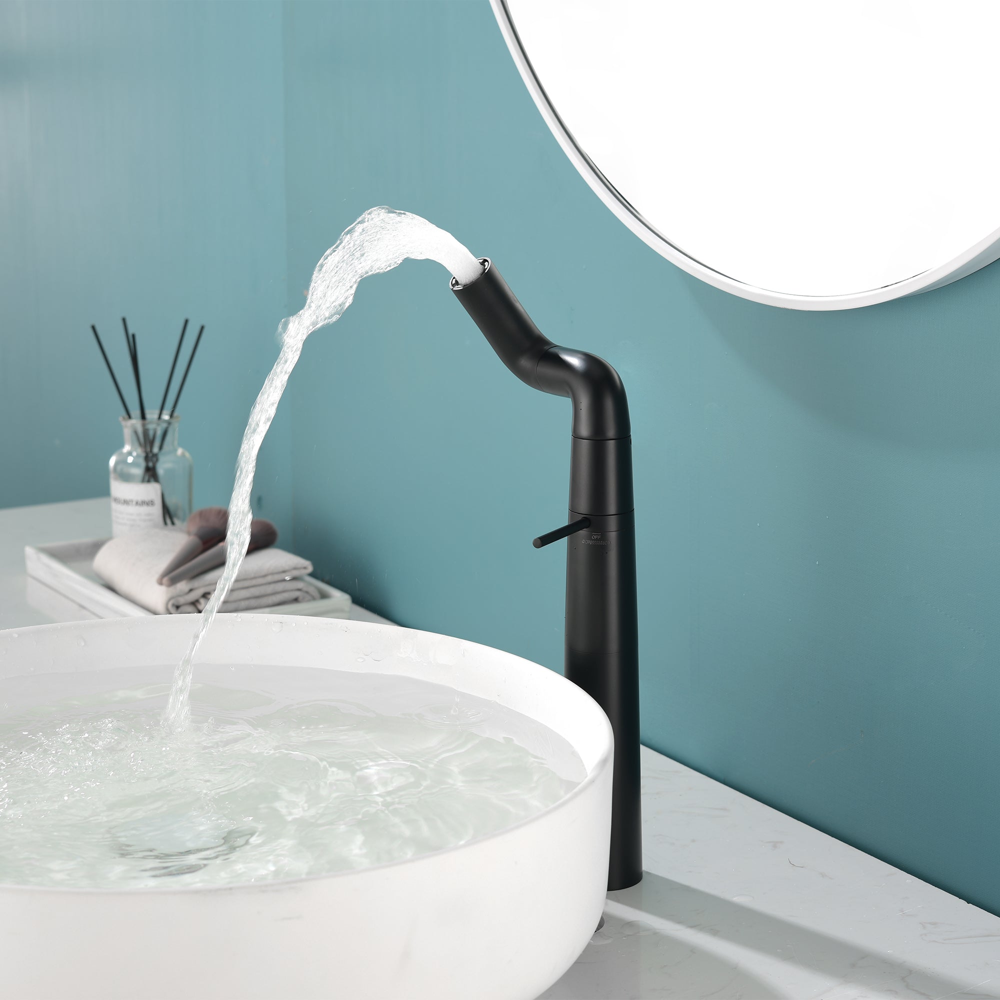 black faucets for the bathroom