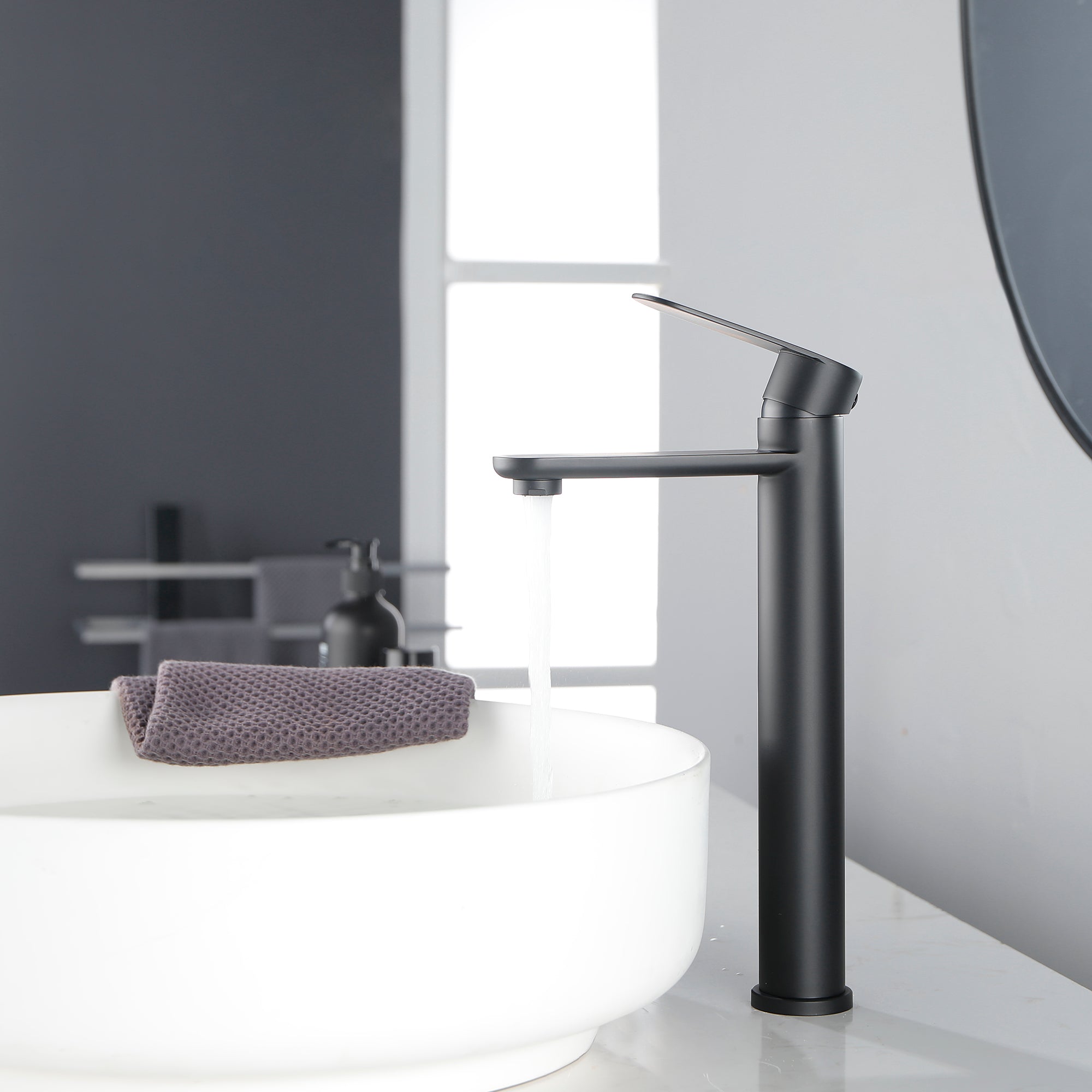 waterfall bathroom sink faucets