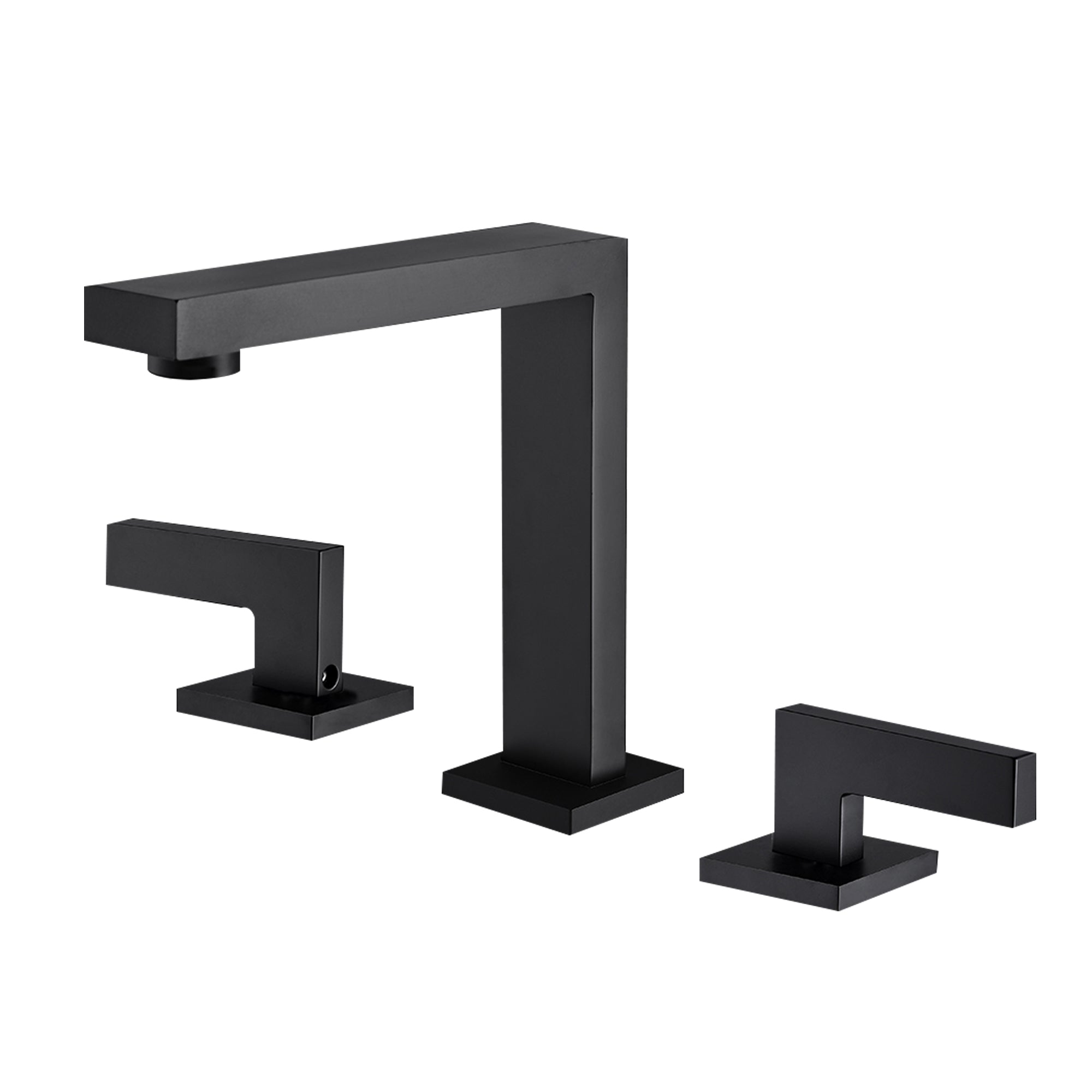 2-Handle Matte Black Bathroom Faucet