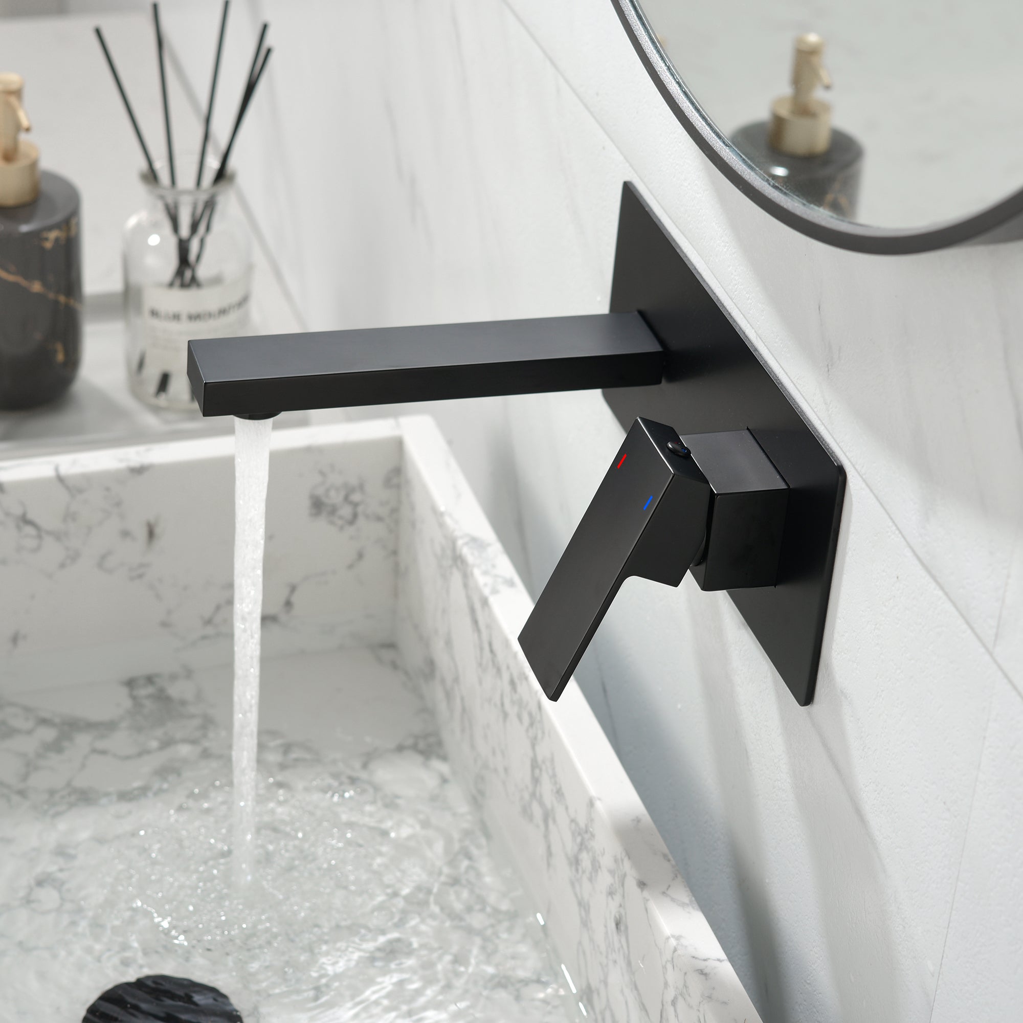bathroom sink with faucet