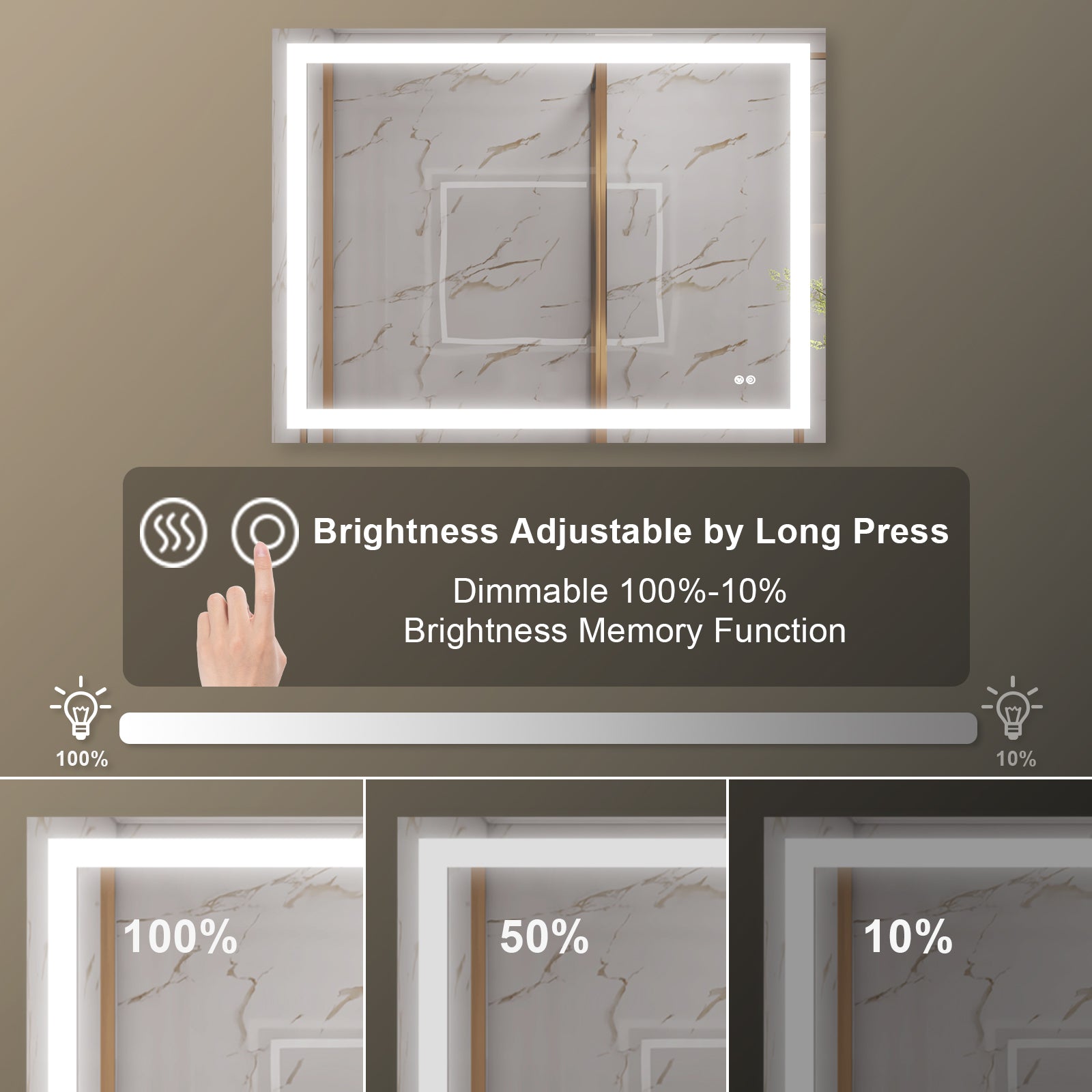 Bathroom Lighted Mirror