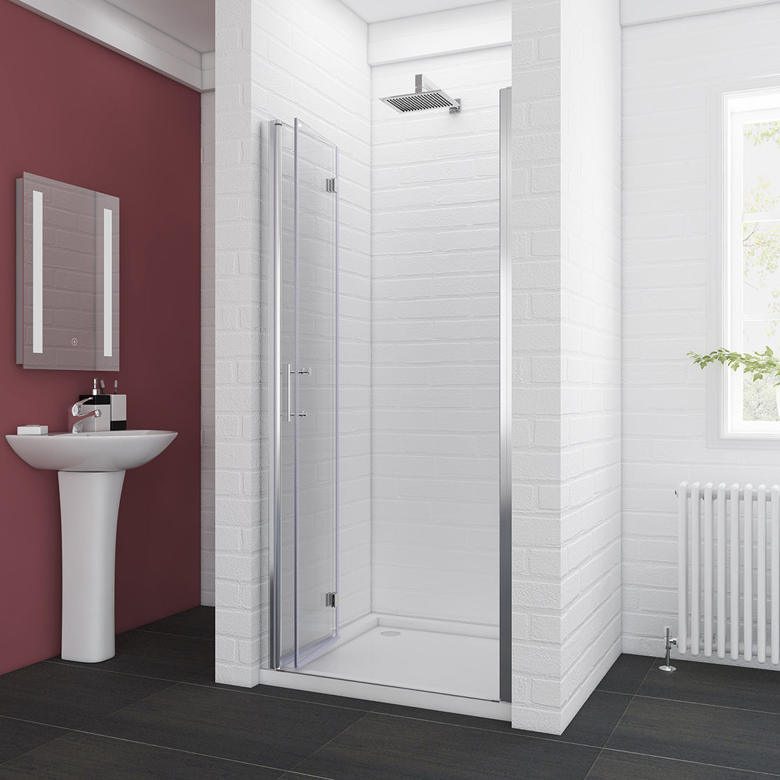 glass shower sliding door