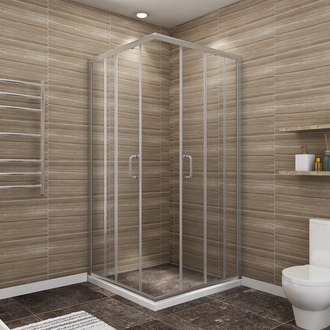 rain glass shower door