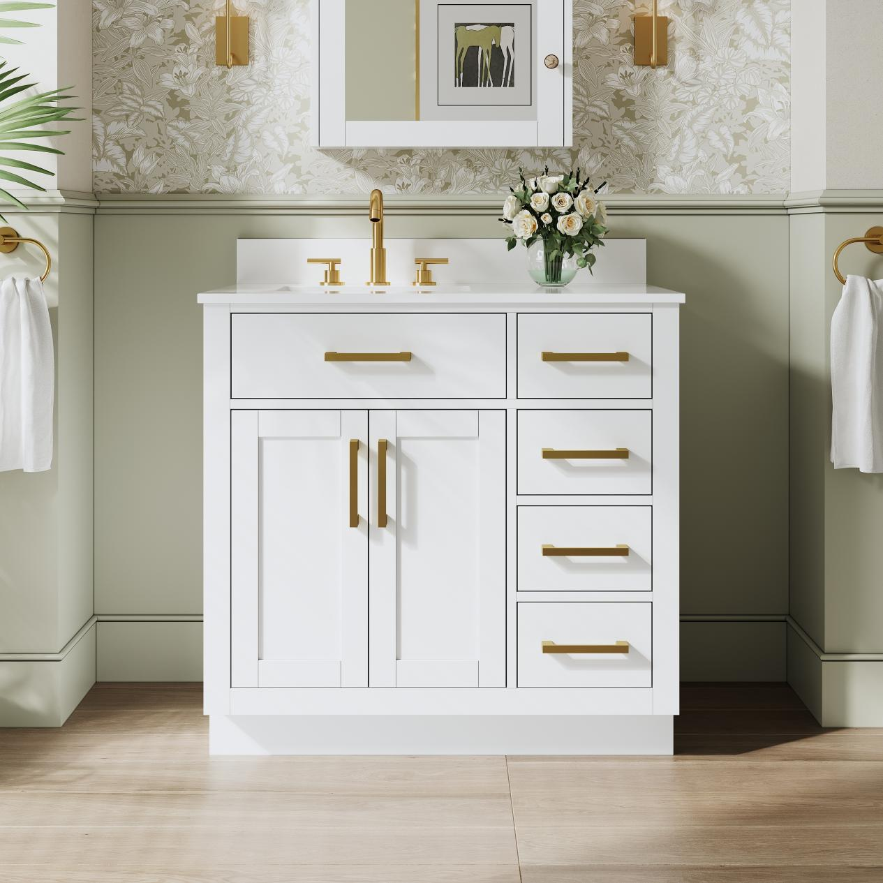 How to Create a Minimalist Look with a Modern White Vanity?