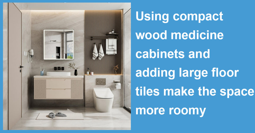 Using compact wood medicine cabinets