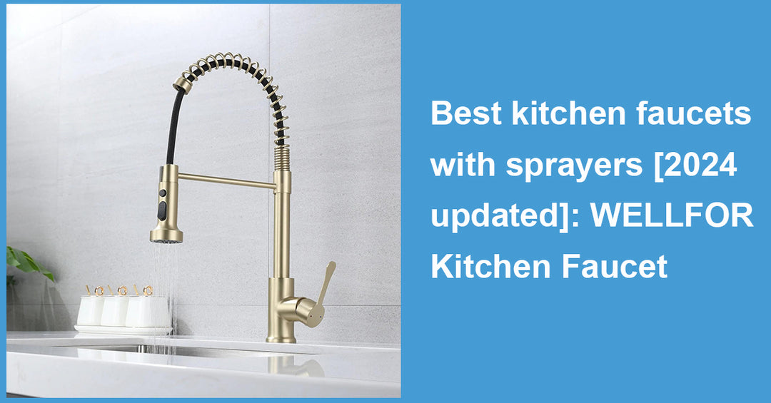 Best kitchen faucets with sprayers : WELLFOR Kitchen Faucet