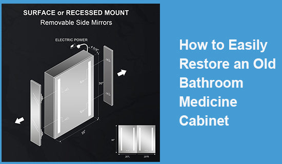 How to Easily Restore an Old Bathroom Medicine Cabinet
