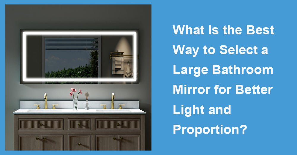 What Is the Best Way to Select a Large Bathroom Mirror for Better Light and Proportion?