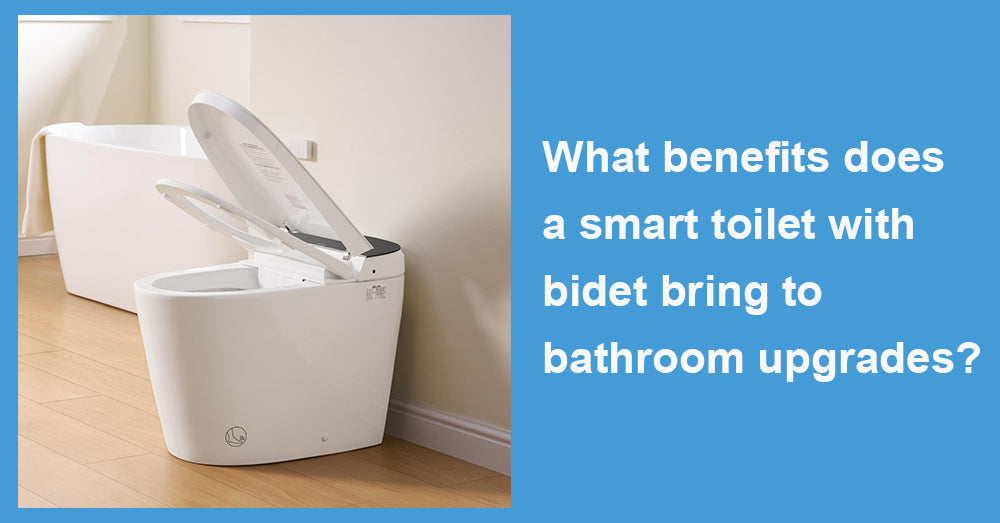 What benefits does a smart toilet with bidet bring to bathroom upgrades?