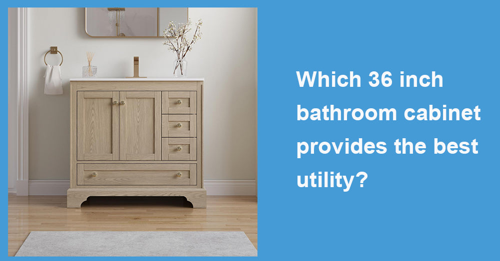 Which 36 inch bathroom cabinet provides the best utility?