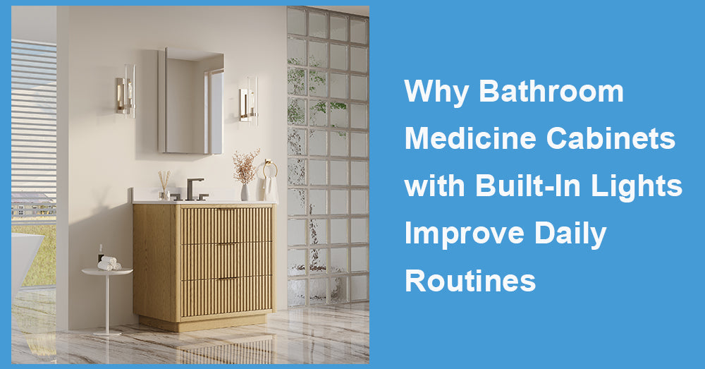 Why Bathroom Medicine Cabinets with Built-In Lights Improve Daily Routines