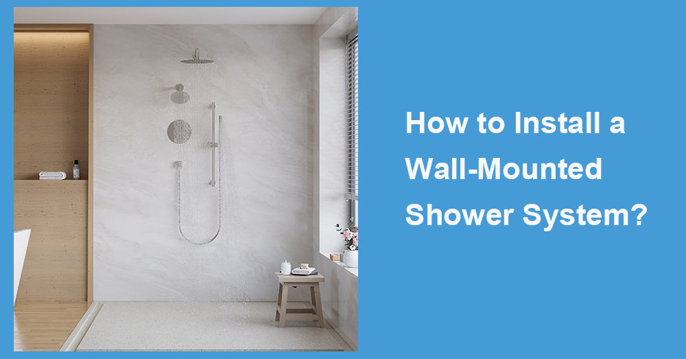 Shower Riser In Wall Installation How to Install a Wall-Mounted Shower System|WELLFOR