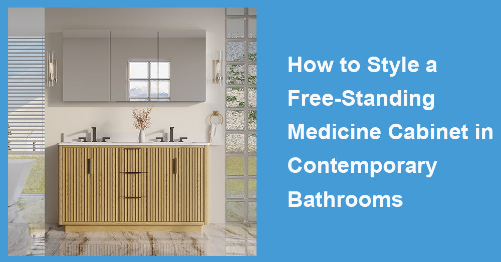 How to Style a Free-Standing Medicine Cabinet in Contemporary Bathrooms