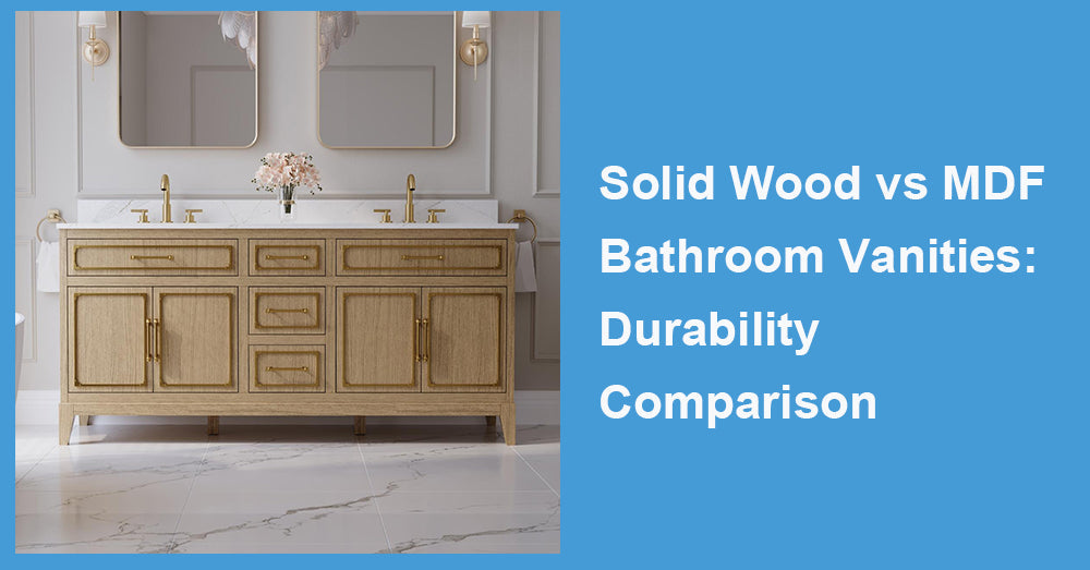 Solid Wood vs MDF Bathroom Vanities: Durability Comparison