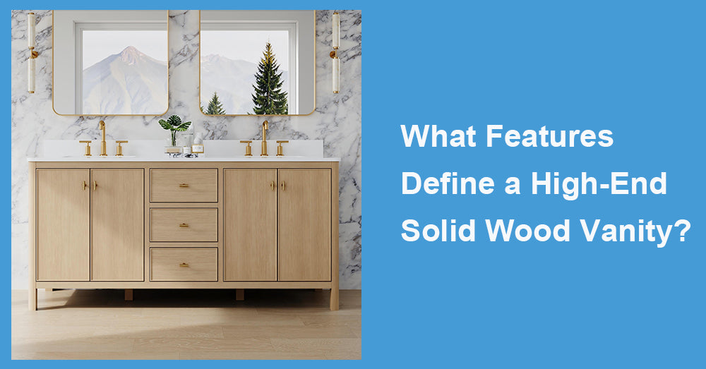 What Features Define a High-End Solid Wood Vanity?