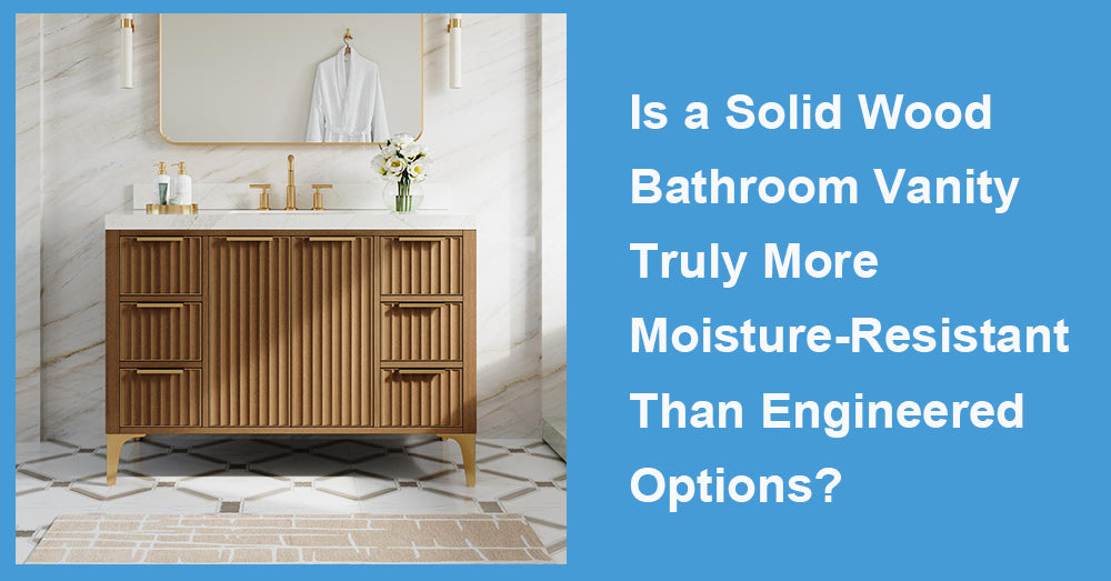 Is a Solid Wood Bathroom Vanity Truly More Moisture-Resistant Than Engineered Options?