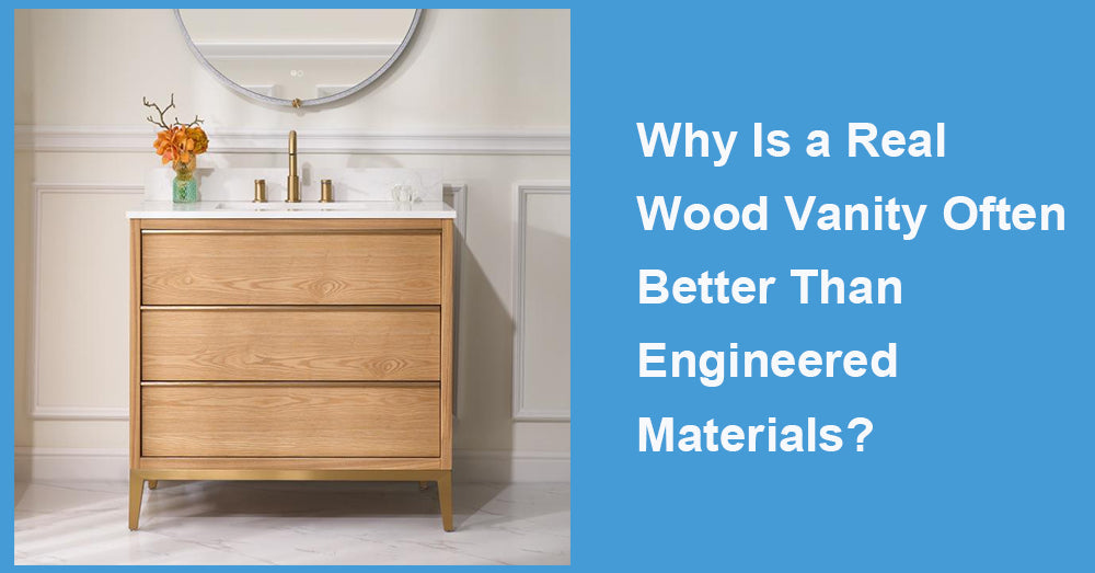 Why Is a Real Wood Vanity Often Better Than Engineered Materials?