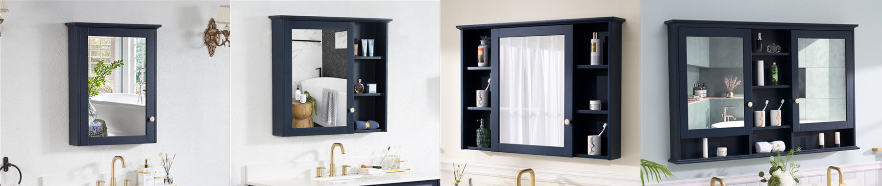 Navy Blue Medicine Cabinet
