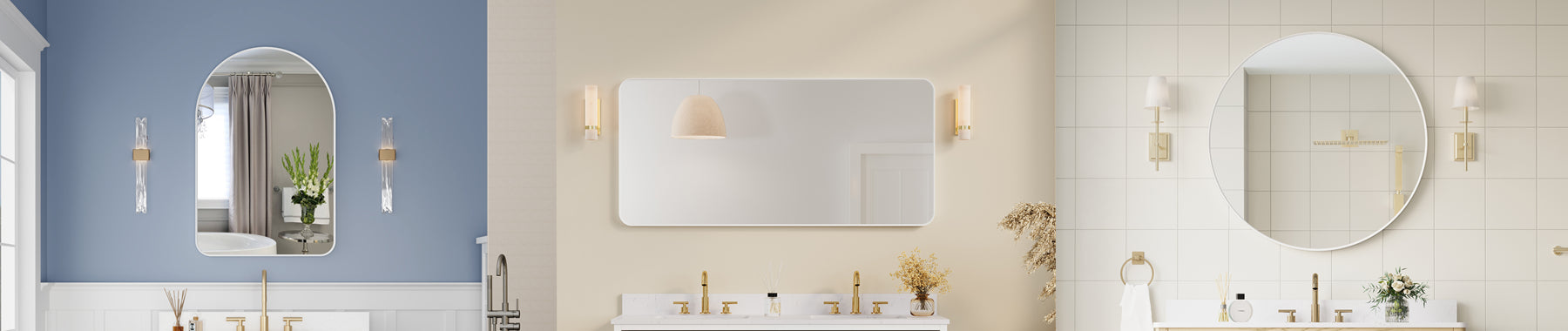 White Bathroom Mirror