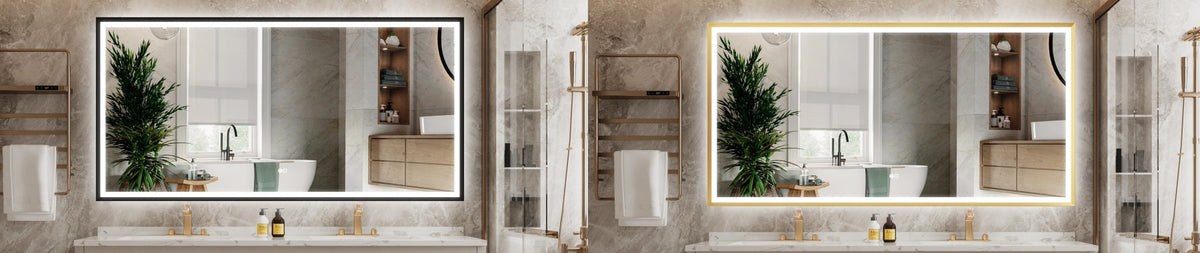 84 in. W x 40 in. H Mirror|Bathroom Vanity Mirrors