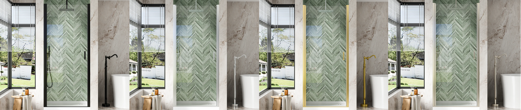 Semi-Frameless Shower Door