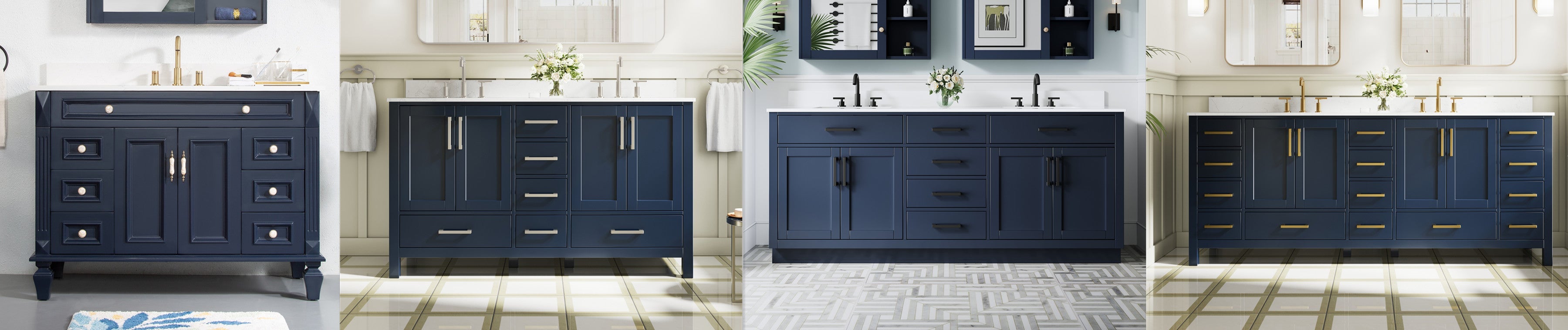 Navy Blue Bathroom Vanity