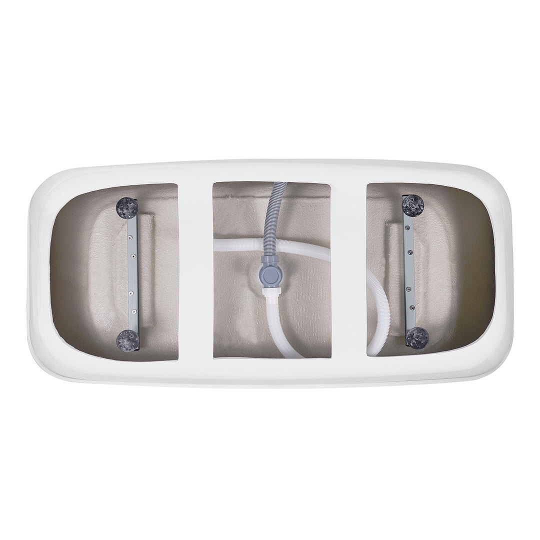 28-in W x 59-in L Gloss  Acrylic Oval Freestanding Soaking Bathtub