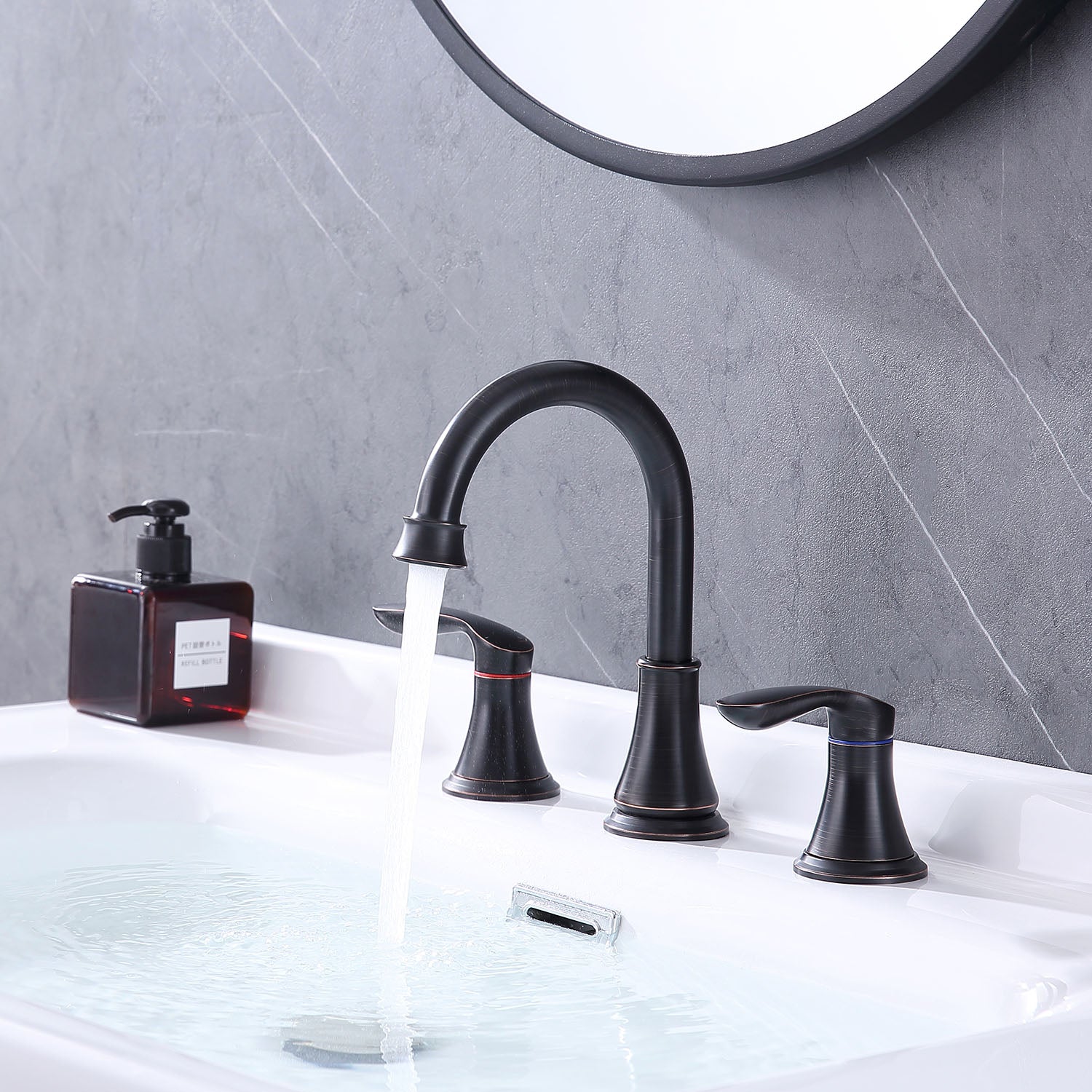 waterfall bathroom faucets