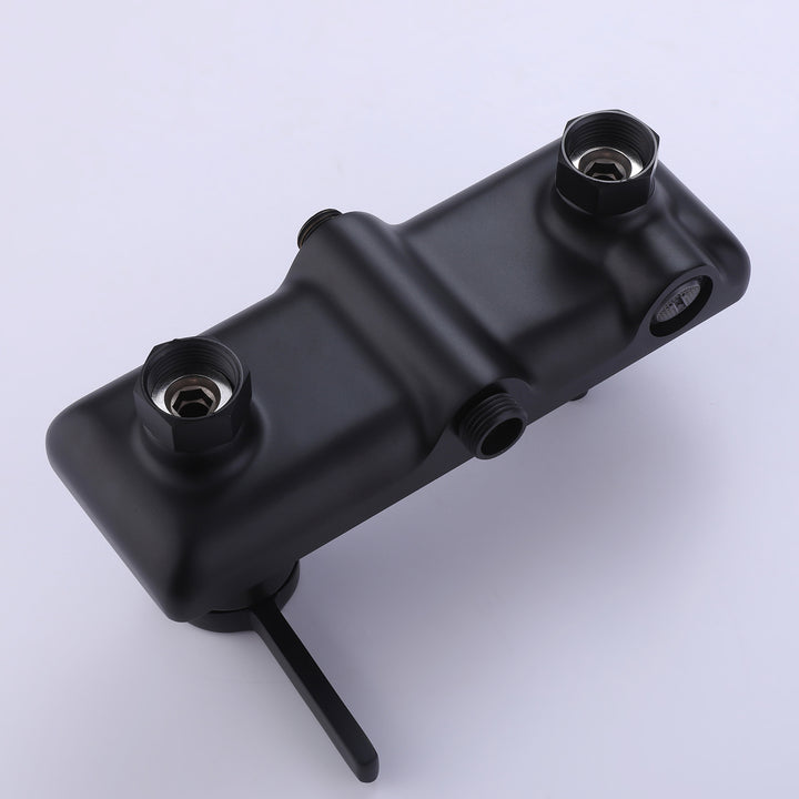 Wall Mount 3-Function Complete Shower System with Rough-In Valve