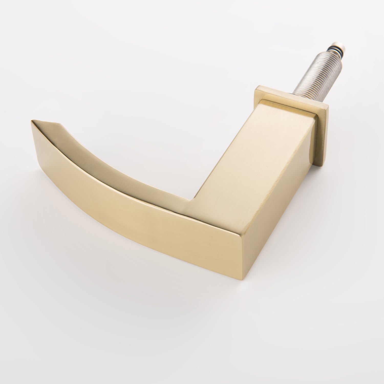 Waterfall Widespread 2 Handles Bathroom Sink Faucet Brushed Gold