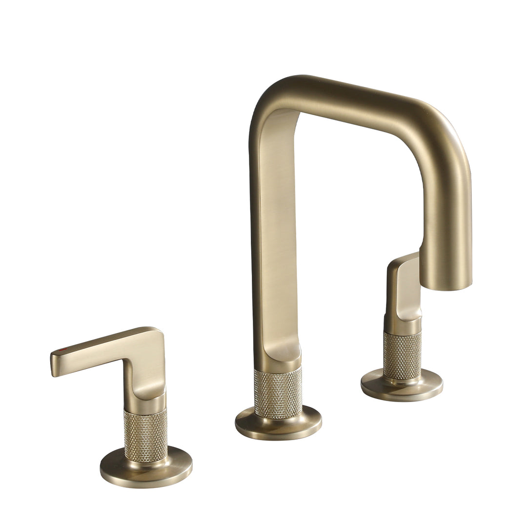 Solid Brass 8 Inch Two Handle Bathroom Faucet