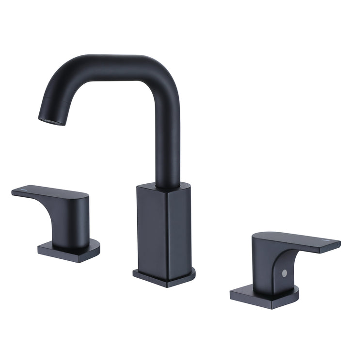 Two Handles 8-Inch Widespread Bathroom Sink Faucet