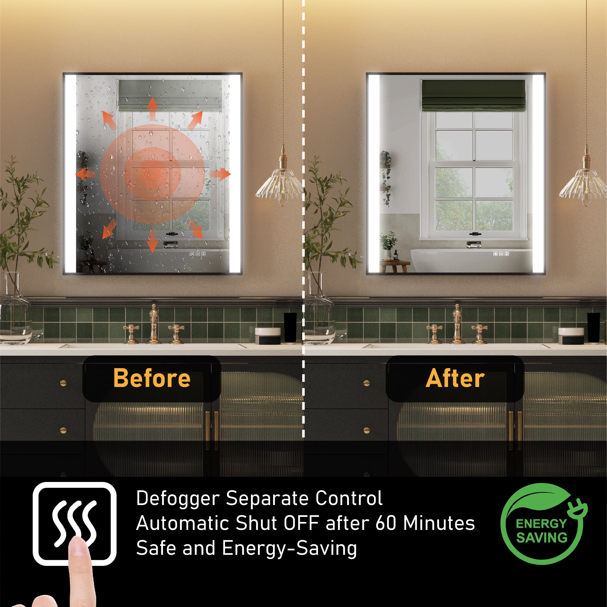 LED Mirrors Bathroom Fog Free