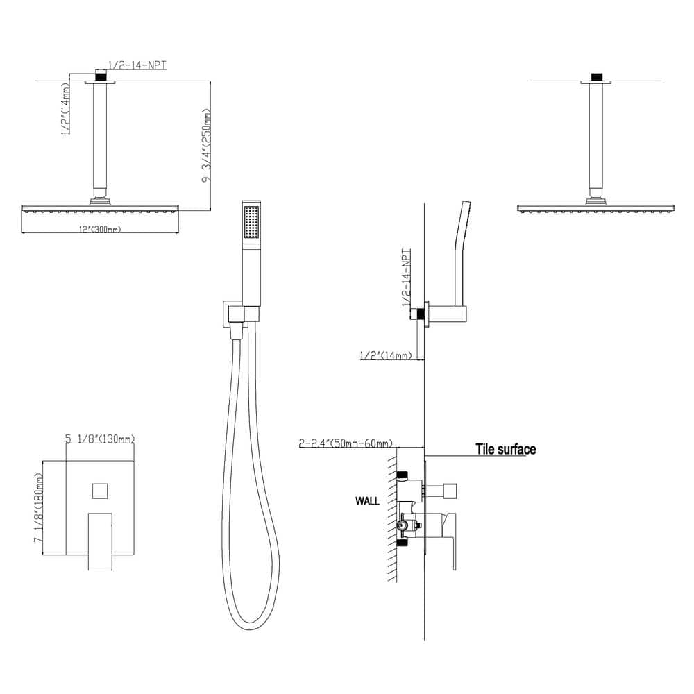 shower faucet system