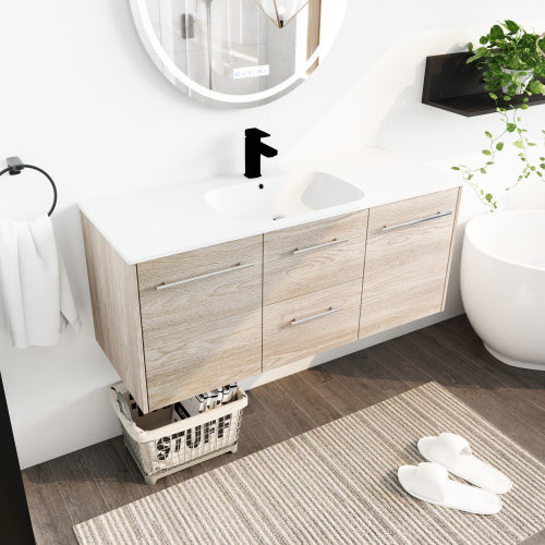 48 Inch Wall Mounted Bathroom Vanity
