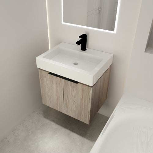 24"  Bathroom Vanity With Ceramic Basin