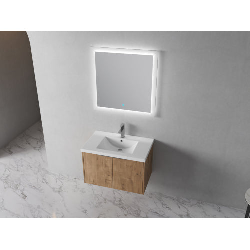 30" Soft Close Doors Bathroom Vanity With Sink For Small Bathroom